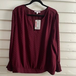 Maroon blouse